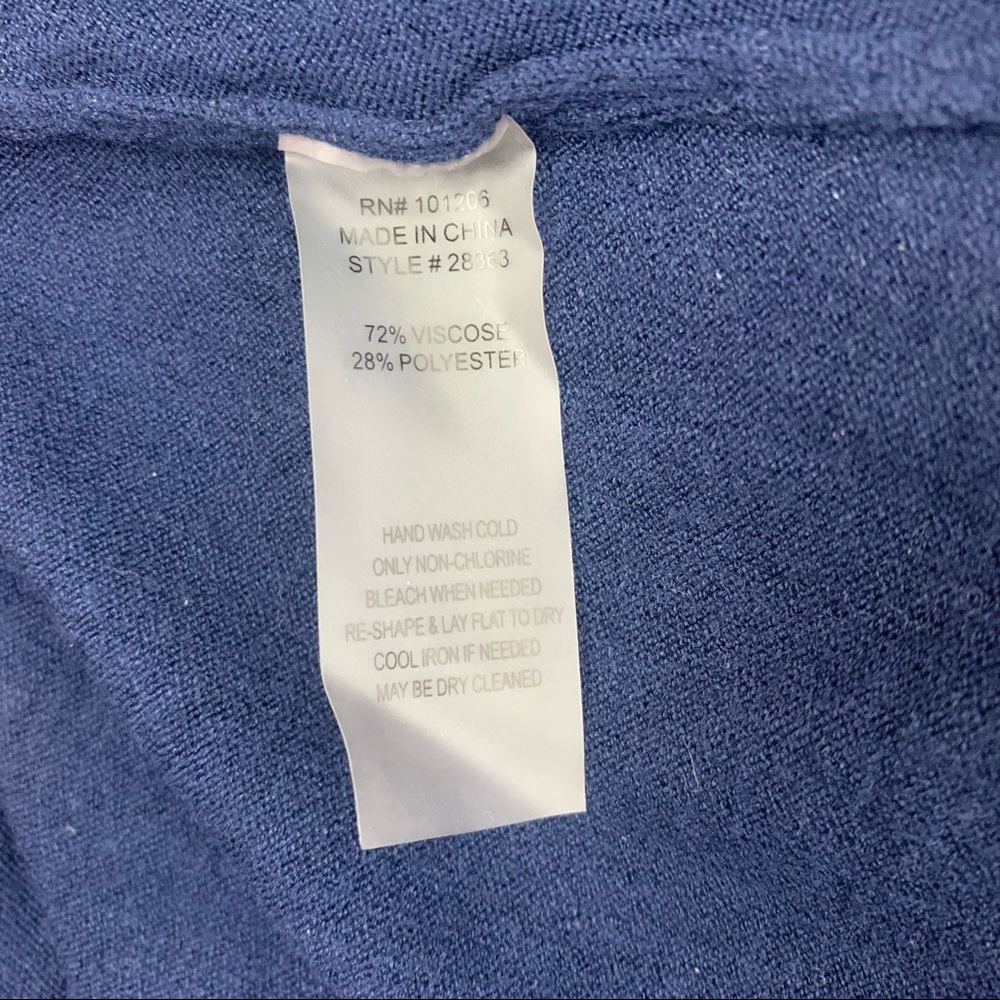 Soft Surroundings Basic Sweater Pullover Blue Med… - image 4